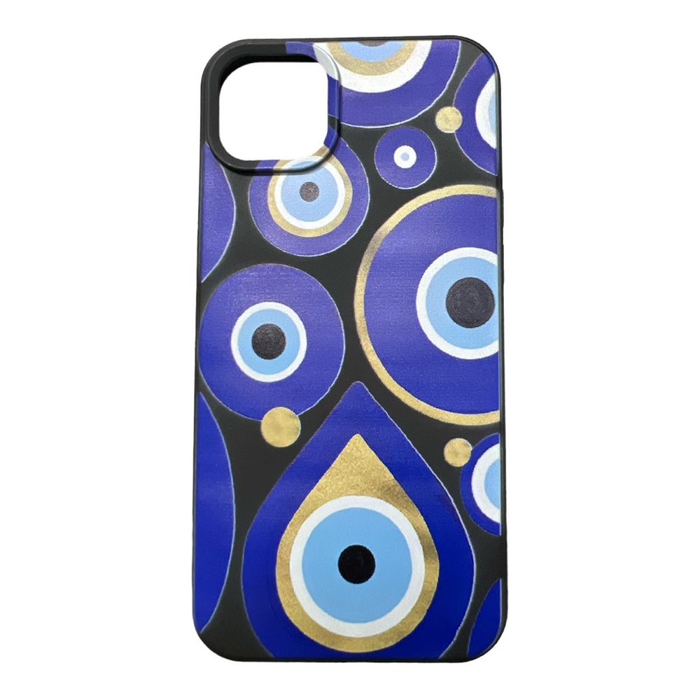 Lucky Eye Blue Evil Eye Silicone Soft iPhone 13 ProMax Case Cover